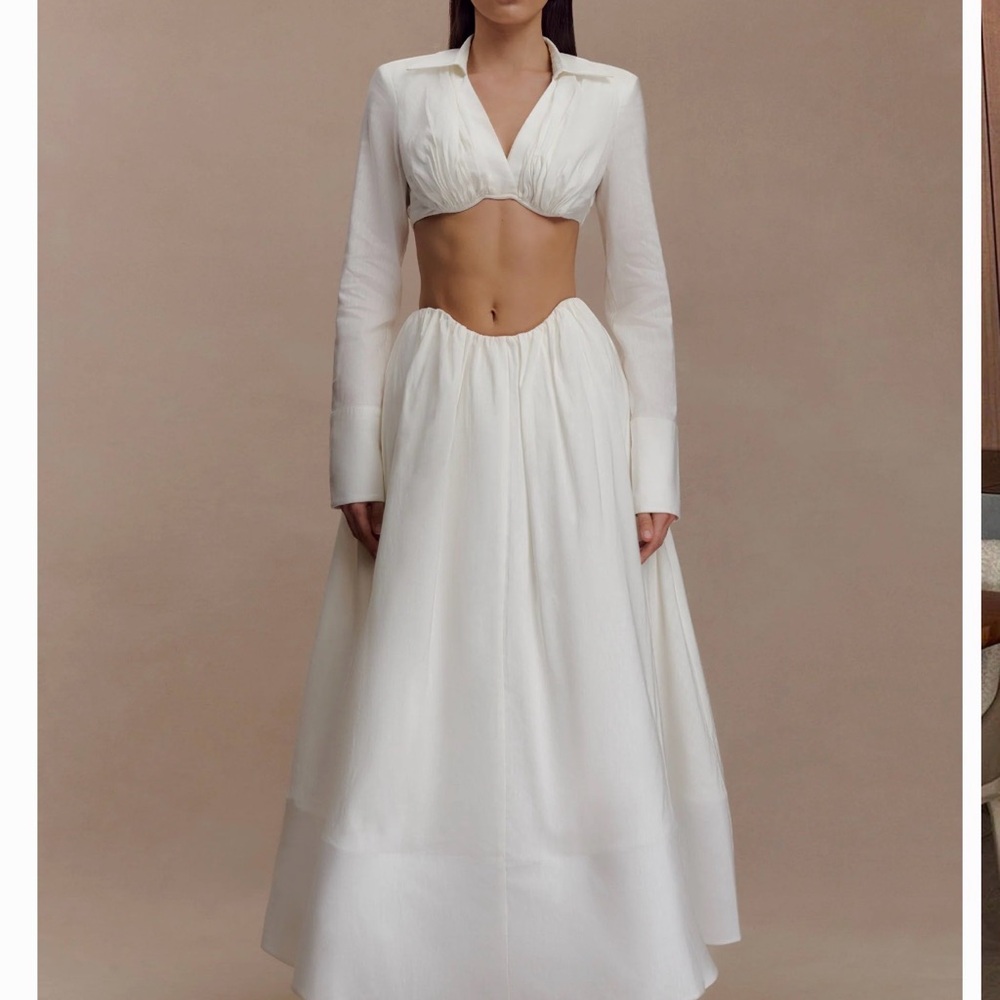 Meshki White Two-Piece Set
